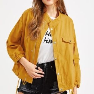 Yellow denim jacket